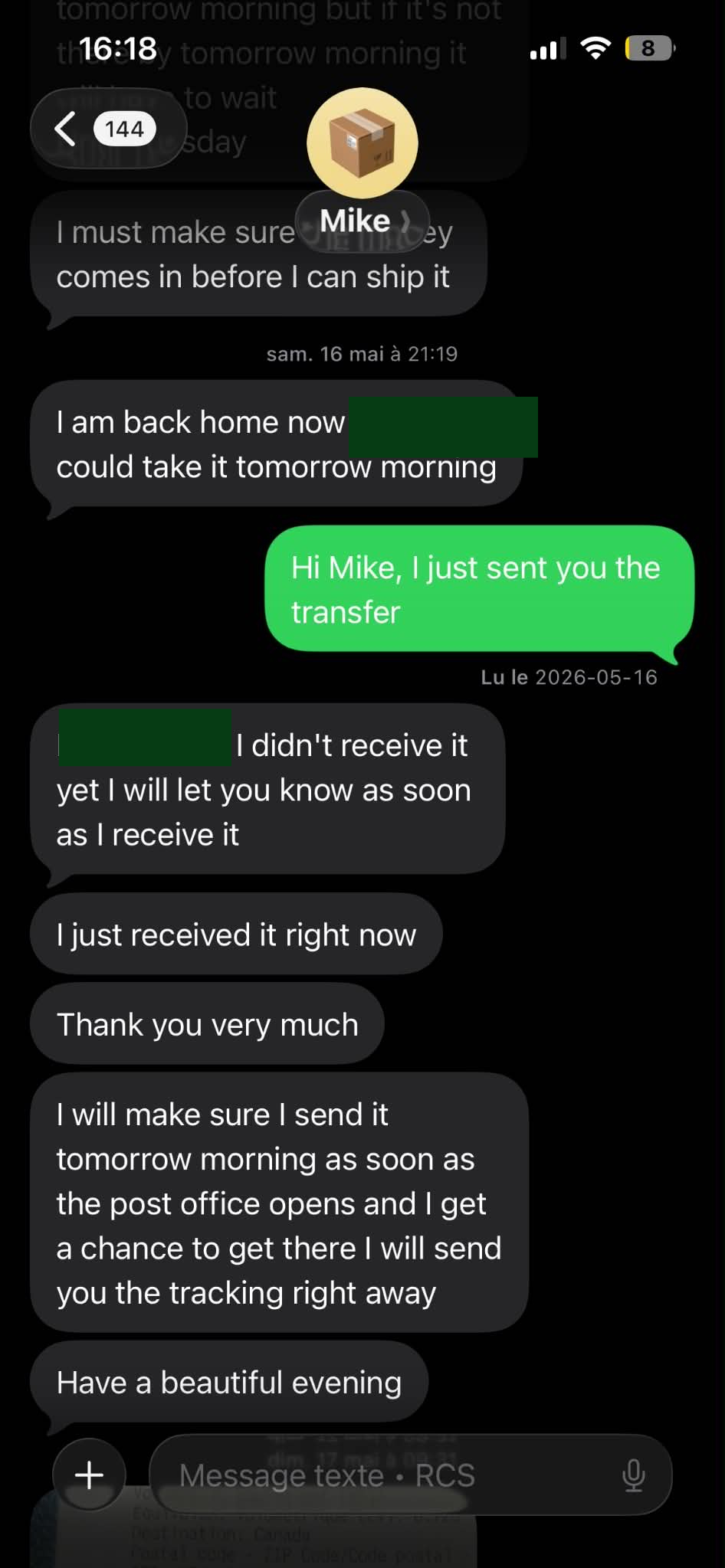 Customer conversation 1
